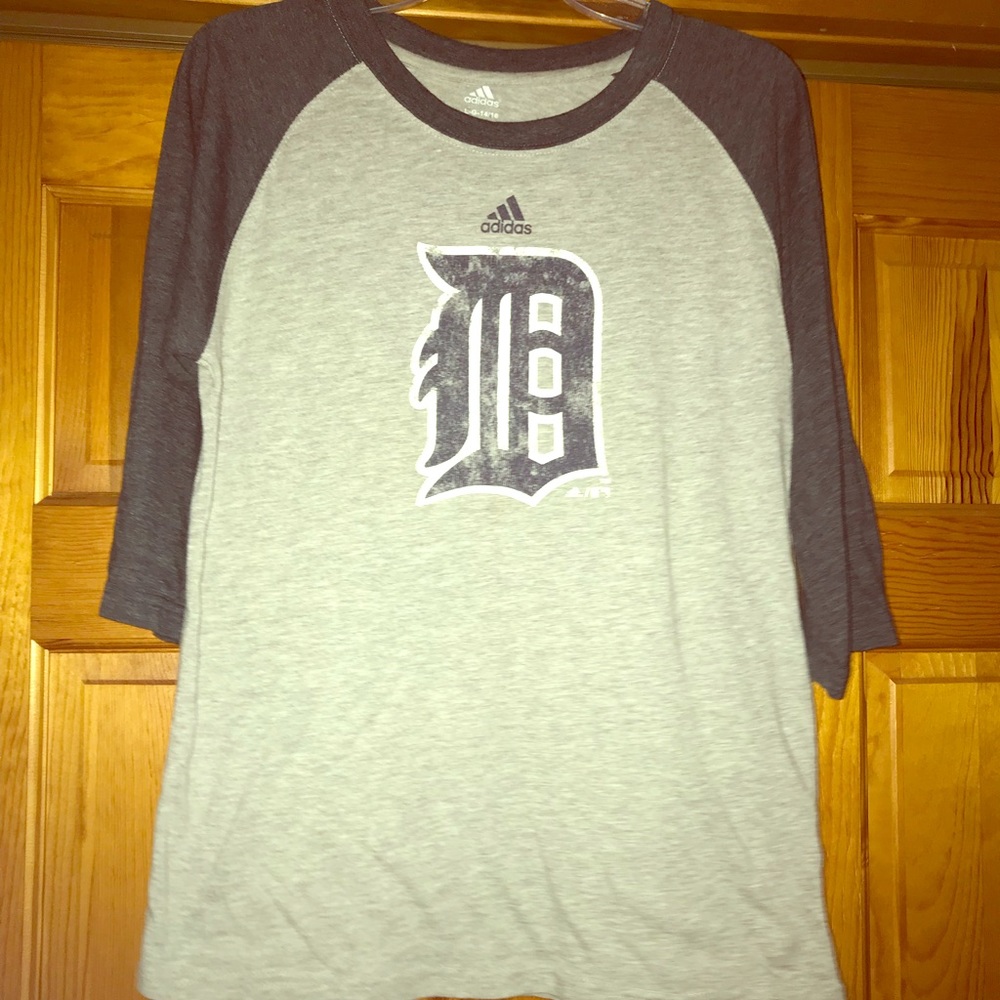 Detroit tigers 3/4 sleeve tee large